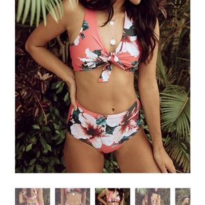 Albion Fit Aussie Top Knot Bathing Suit Top